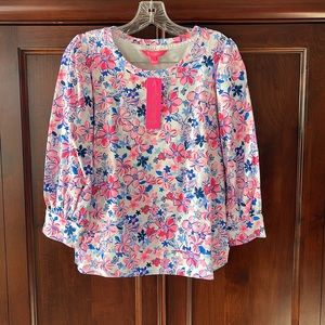 NWT Lilly Pulitzer knit top - heavy knit, lightweight sweatshirt.